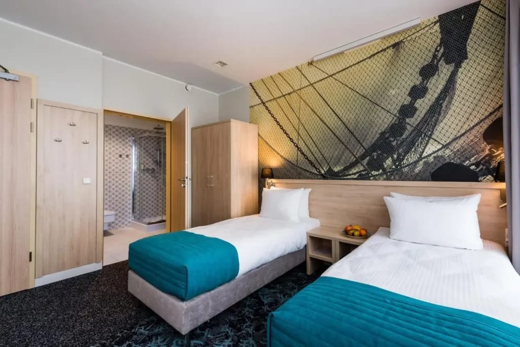 Rum på hotel Eureka i Sopot