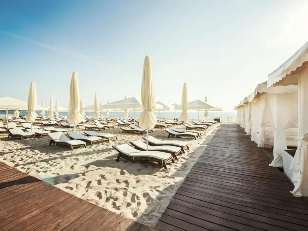 Sofitel Grand Sopot har en egen strand