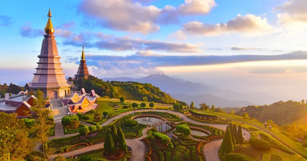 Doi Inthanon i Chiang Mai i norra Thailand